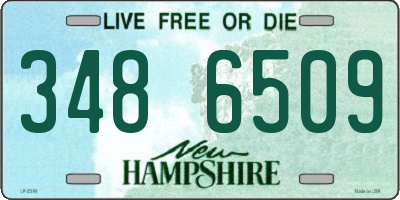 NH license plate 3486509