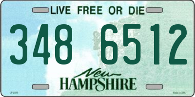 NH license plate 3486512