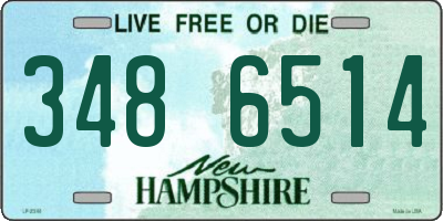 NH license plate 3486514