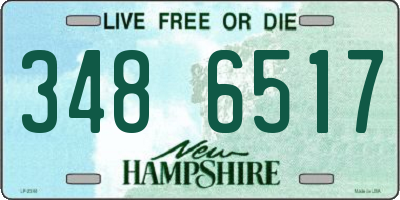 NH license plate 3486517