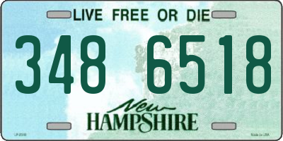 NH license plate 3486518