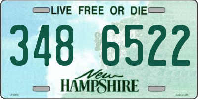 NH license plate 3486522