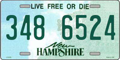NH license plate 3486524