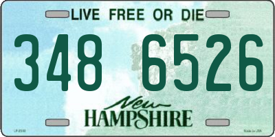 NH license plate 3486526