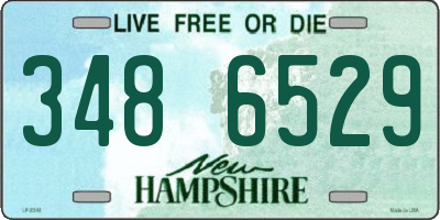 NH license plate 3486529