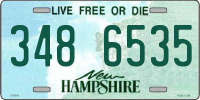 NH license plate 3486535