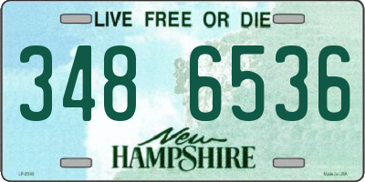 NH license plate 3486536