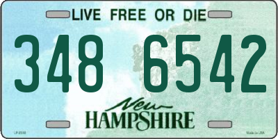 NH license plate 3486542