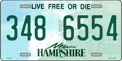 NH license plate 3486554
