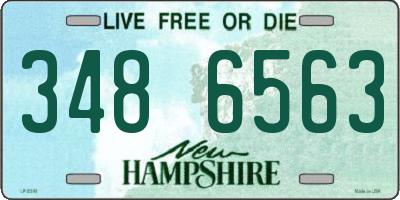 NH license plate 3486563