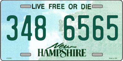 NH license plate 3486565