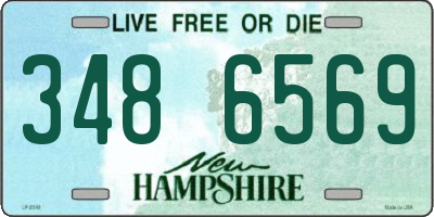 NH license plate 3486569