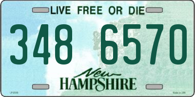 NH license plate 3486570