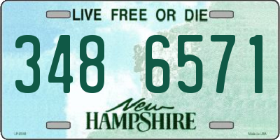 NH license plate 3486571