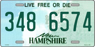 NH license plate 3486574