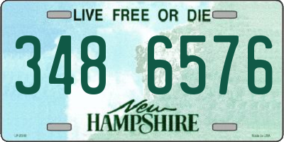 NH license plate 3486576