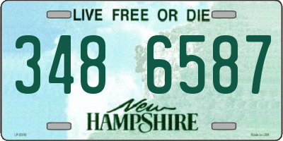 NH license plate 3486587