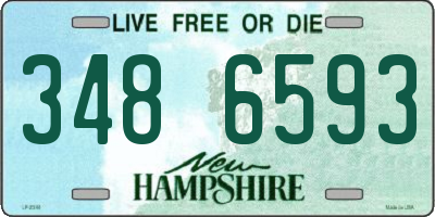 NH license plate 3486593