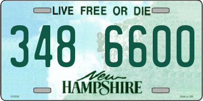 NH license plate 3486600
