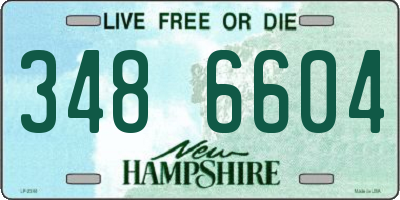 NH license plate 3486604