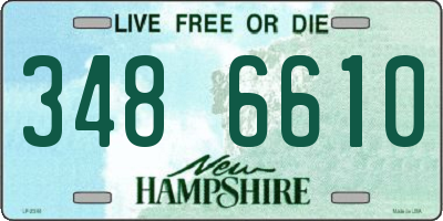 NH license plate 3486610