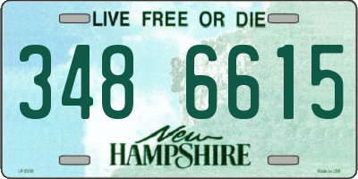 NH license plate 3486615