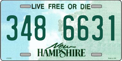 NH license plate 3486631