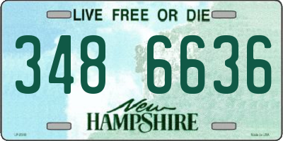 NH license plate 3486636