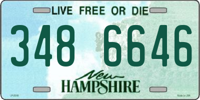 NH license plate 3486646
