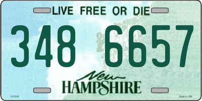NH license plate 3486657