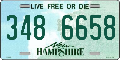 NH license plate 3486658