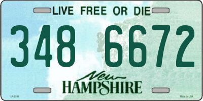NH license plate 3486672