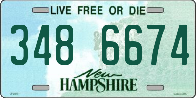 NH license plate 3486674