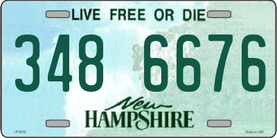 NH license plate 3486676