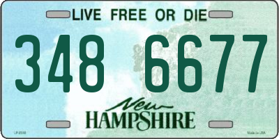 NH license plate 3486677