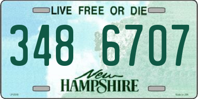 NH license plate 3486707