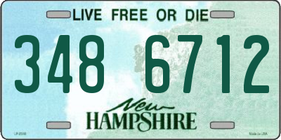 NH license plate 3486712