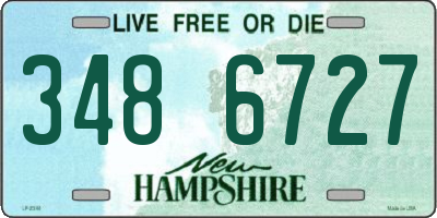 NH license plate 3486727