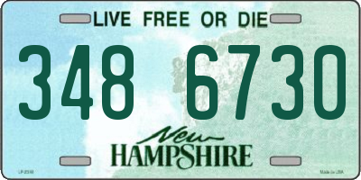 NH license plate 3486730