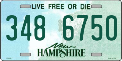 NH license plate 3486750