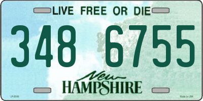 NH license plate 3486755