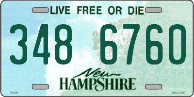 NH license plate 3486760