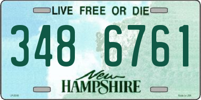 NH license plate 3486761
