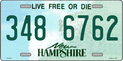 NH license plate 3486762