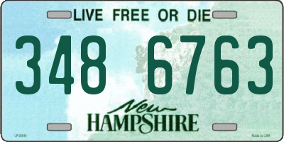 NH license plate 3486763