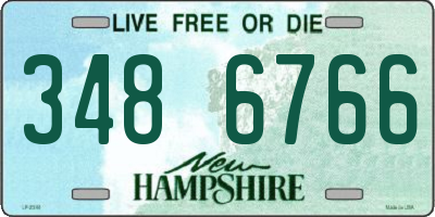 NH license plate 3486766