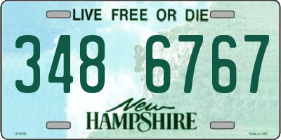 NH license plate 3486767