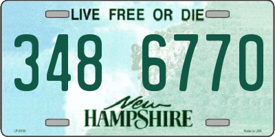 NH license plate 3486770