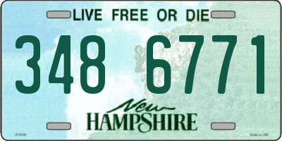 NH license plate 3486771