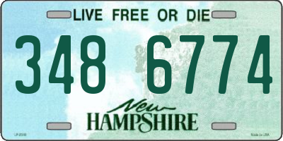 NH license plate 3486774